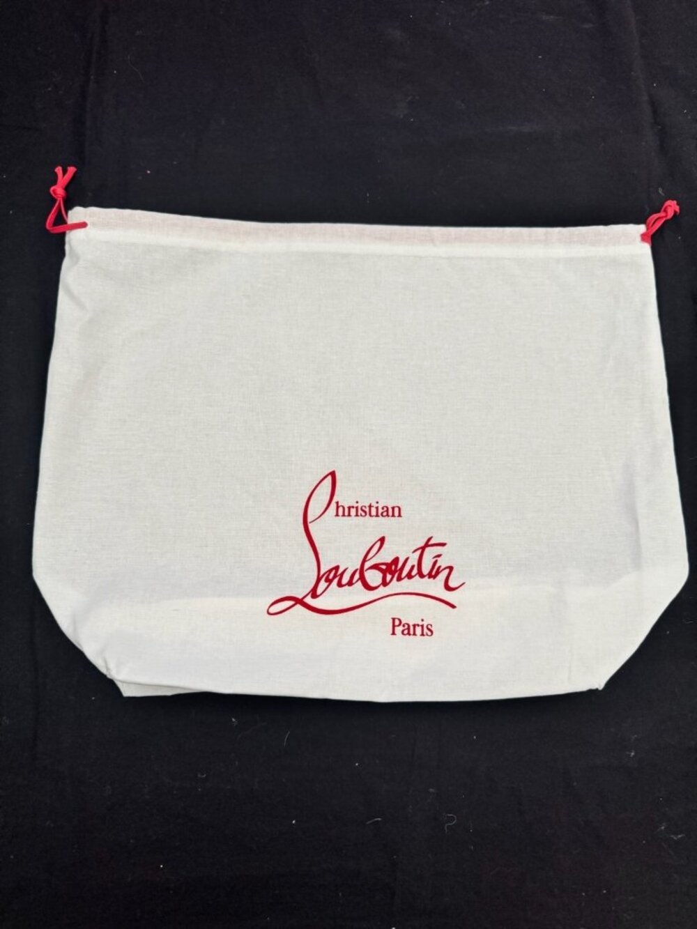 Christian Louboutin White Dust Bag Shoe Purse Storage Pouch